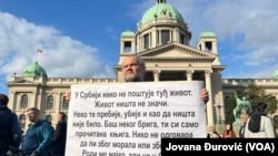 Protest "Srbija protiv nasilja" ispred Skupštine Srbije