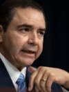 FILE - US Rep. Henry Cuellar of Texas speaks on Capitol Hill, April 10, 2024, in Washington.