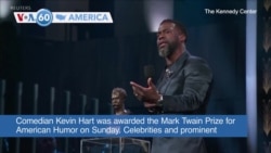 VOA60 America - Comedian Kevin Hart awarded Mark Twain Prize for American Humor
