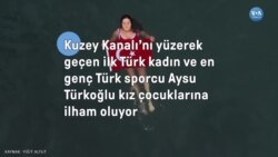 Kuzey Kanalı'nı yüzerek geçen ilk Türk kadını Aysu Türkoğlu kız çocuklarına ışık tutuyor