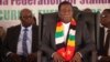 FILE - Zimbabwean President Emerson Mnangagwa, seen here in March 2024, claimed during a recent trip to Russia that the U.S. has been militarizing Zambia to consolidate power in the region and isolate Zimbabwe. (Columbus Mavhunga/VOA)