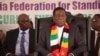 FILE - Zimbabwean President Emerson Mnangagwa, seen here in March 2024, claimed during a recent trip to Russia that the U.S. has been militarizing Zambia to consolidate power in the region and isolate Zimbabwe. (Columbus Mavhunga/VOA)