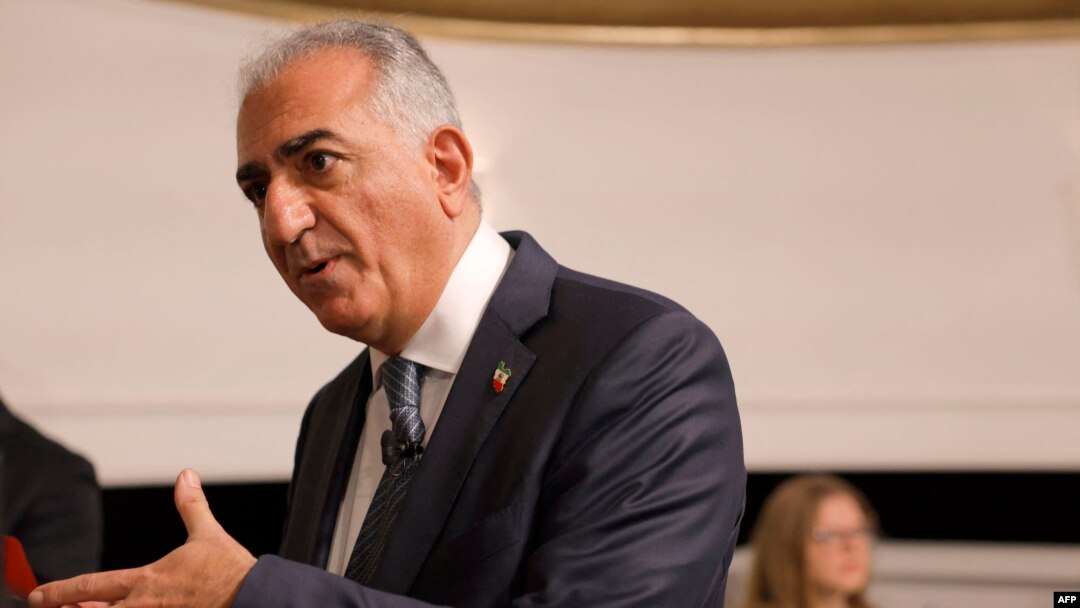 FILE - Reza Pahlavi, Iran's exiled crown prince and oldest son of the last Shah of Iran, attends a panel discussion at the Munich Security Conference in Munich, Germany, Feb. 18, 2023.