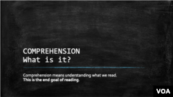 Comprehension