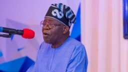 Shugaban Najeriya, Bola Tinubu a tsaye yana jawabi (Hoto: Facebook/Tinubu)