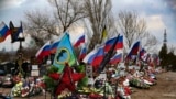 Участок захороненения военнослужащих российской армии на кладбище в Волгоградской области. 30 октября 2024. 