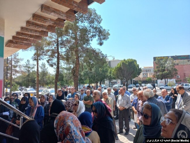 اعتراضات بازنشستگان در ایران، سمنان، سه‌شنبه ۳۱ مرداد ۱۴۰۲