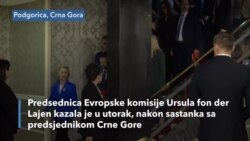 Predsednica Evropske komisije se sastala sa predsednikom i premijerom Crne Gore