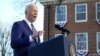 FILE - President Joe Biden speaks on the grounds of Morehouse College and Clark Atlanta University, Jan. 11, 2022, in Atlanta. 