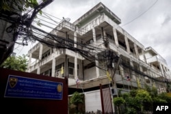 FILE - In this Sept. 30, 2022 photo, an immigration detention center where human rights activists believe that a group of Uyghurs are being detained, is pictured in the Sathorn area of Bangkok.