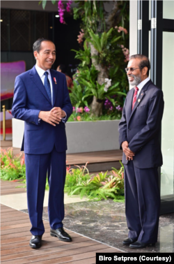 PM Timor Leste mengadakan pertemuan bilateral dengan Presiden Jokowi dan diharapkan di bawah keketuan Indonesia, Timor Leste dapat segera menjadi anggota penuh ASEAN. (Foto: Courtesy/Biro Setpres)