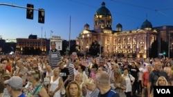 Šetnja na 18. protestu "Srbija protiv nasilja", održanom u Beogradu 2. septembra 2023. godine (foto: FoNet)