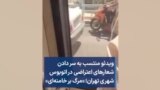 ویدئو منتسب به سر دادن شعارهای اعتراضی در اتوبوس شهری تهران؛ «مرگ بر خامنه‌ای»