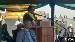 President Emmerson Mnangagwa at National Heroes Acre in Harare