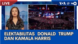 Laporan VOA untuk TVRI: Elektabilitas Donald Trump dan Kamala Harris