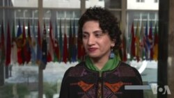 فریبا بلوچ به صدای آمریکا: این جایزه متعلق به ماهو بلوچ و زنان معترض ایرانی است