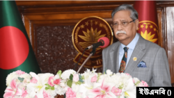 রাষ্ট্রপতি বঙ্গভবনে সংবর্ধনা অনুষ্ঠানে রাষ্ট্রপতি মো. সাহাবুদ্দিন।