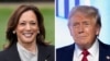 Kombinovana fotografija prikazuje potpredsjednicu Kamala Harris, lijevo, u Bijeloj kući u Washingtonu, 22. jula 2024., i republikanskog predsjedničkog kandidata bivšeg predsjednika Donalda Trumpa na događaju 26. jula 2024. u West Palm Beachu, Florida.