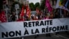 France Pension Protest Held on Outskirts of Cannes Film Festival