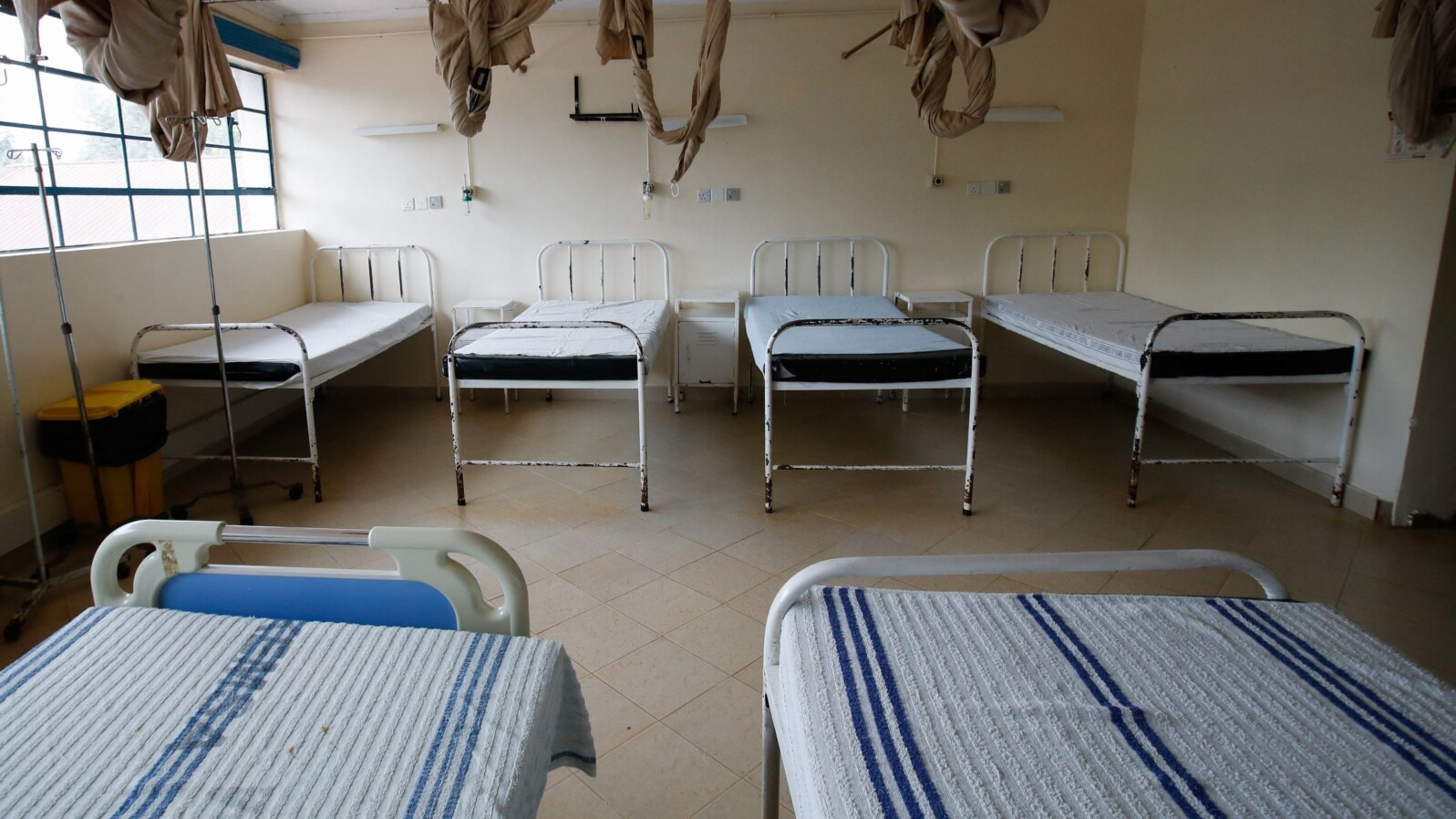 Hospital beds sit empty while doctors and medical practitioners under the Kenya Medical Practitioners, Pharmacists and Dentists Union continue striking., The union's demands include payment of salary arrears and the immediate hiring of trainee doctors.