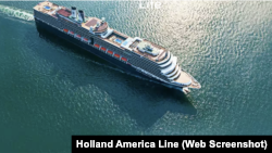 Web screenshot of the Nieuw Amsterdam, part of the Holland America Line.