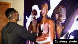 Zimbabwean artist Solomon Mahlatini based in USA