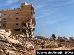 Entire neighborhoods washed out to sea in only a few hours in Derna, Libya, pictured on Sept. 17, 2023.