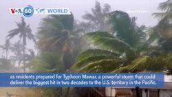 VOA60 World - Guam Braces for a Category 4 Typhoon Mawar