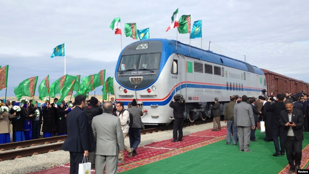 ایران اور ترکمانستان کے درمیان ریلوے کے افتتاح کا ایک منظر۔ فائل فوٹو