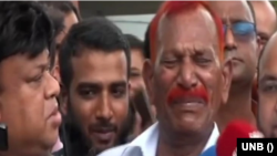 কারাগার থেকে মুক্তি পাওয়ার পর জল্লাদ শাহজাহান ভূঁইয়া। ১৮ জুন, ২০২৩। 