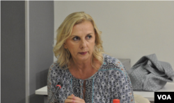 Predsednica Unije sindikata prosvetnih radnika Srbije Jasna Janković (Foto: Medija centar)