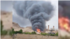 آتش‌سوزی در نیروگاه برق درچه اصفهان