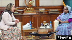 গণভবনে শেখ হাসিনার সঙ্গে দেখা করেন ব্রিটিশ পররাষ্ট্র দপ্তরের প্রতিমন্ত্রী (ইন্দো-প্যাসিফিক) অ্যান-মারি ট্রেভেলিয়ান। রবিবার, ১২ মার্চ, ২০২৩।