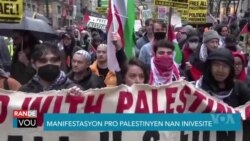 Manifestasyon Pro Palestinyen Nan Plizyè Inivèsite nan Mond lan