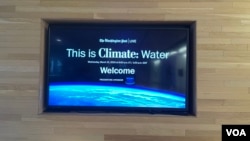 The Washington Post was the site of a live news event titled This is Climate: Water on March 15, 2023. (Julie Taboh/VOA)