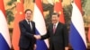 2024年3月27日，中國國家主席習近平在北京人大會堂會晤到訪的荷蘭首相馬克‧呂特。 （路透社照片）