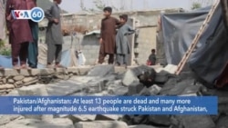 VOA60 World - At least 13 people killed after earthquake struck Pakistan and Afghanistan