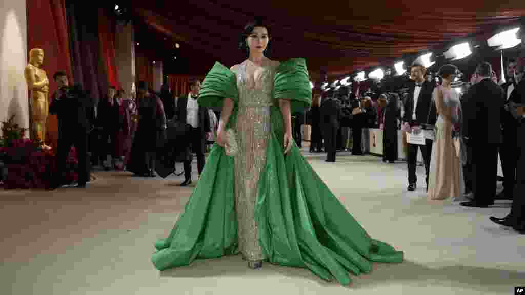 Fan Bingbing arrives at the Oscars on Sunday, March 12, 2023, at the Dolby Theatre in Los Angeles. (Photo by John Locher/AP Photo)