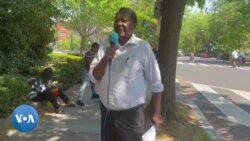 Zimbabweans Protest Outside Embassy in Washington DC