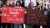 Montenegro, Podgorica, anti-feminicide protest 