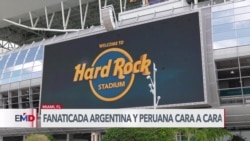 Fanáticos argentinos y peruanos apoyan a sus equipos desde Miami en choque en la Copa América