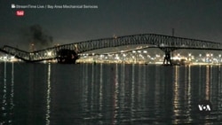 Trenutak rušenja mosta u Baltimoru 