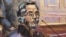 法庭素描显示流亡中国商人郭文贵2023年3月15日在纽约出庭。