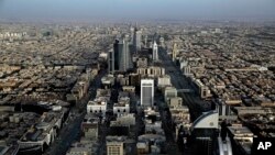 FILE - This June 23, 2018 photo shows a general view of Riyadh, Saudi Arabia. 