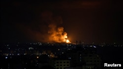 以色列袭击伊斯兰圣战组织目标。（2023年5月9日）
