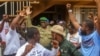 Supporters of Niger's coup leaders take part in a rally at a stadium in Niamey, Niger, Aug. 6, 2023.