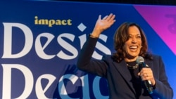 ARCHIVO - La vicepresidenta Kamala Harris llega para hablar durante la cumbre anual del Proyecto de Impacto Indio Americano en Washington, el 15 de mayo de 2024. 