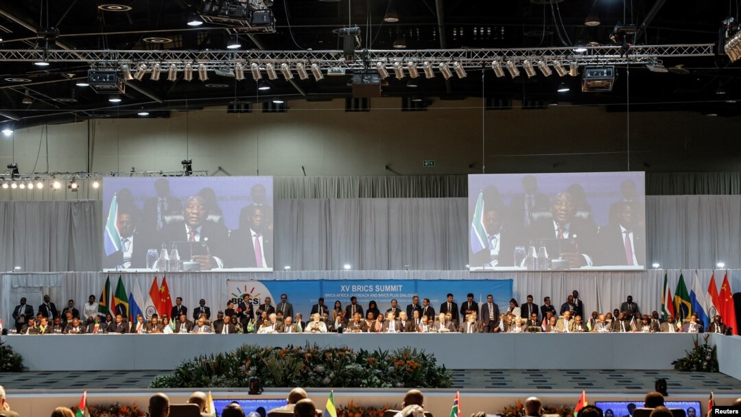 Mkutano wa Viongozi wa nchi wanachama wa BRICS uliofanyika huko Afrika Kusini Agosti 2023.