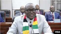 Jenfan Muswere, Zimbabwe’s information minister, played down any deteriorating relations between Lusaka and Harare when reached for comment on June 21, 2024 in Harare, Zimbabwe. (Columbus Mavhunga/VOA)