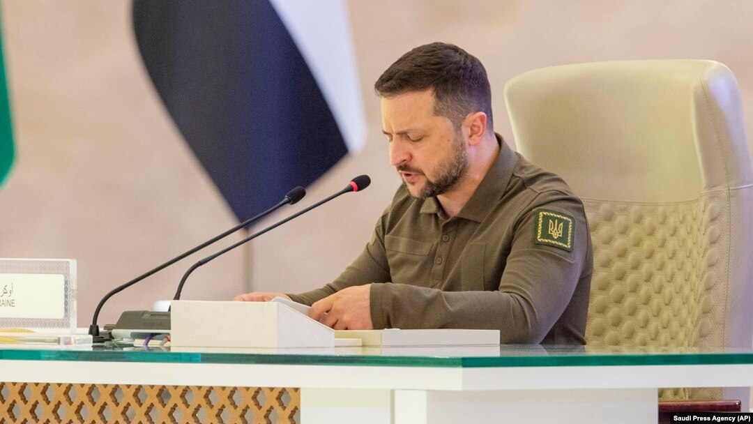 Presiden Ukraina Volodymyr Zelenskyy menyatakan terima kasih kepada Saudi (foto: dok).